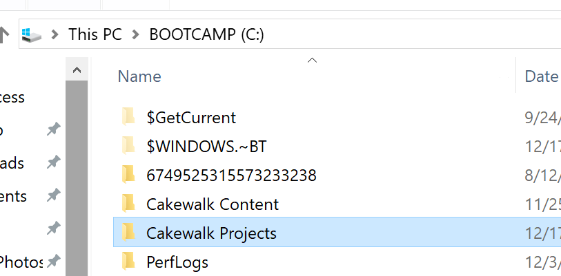 c:\CakewalkProjects