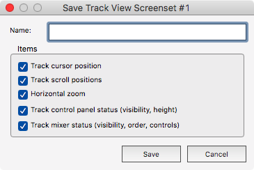 Track View Save