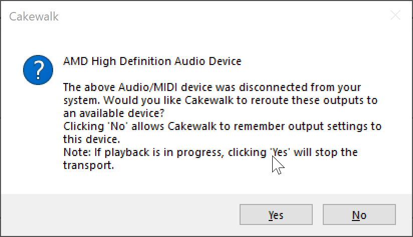 New Audio Device?