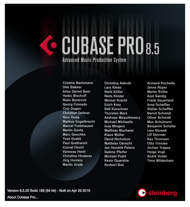 Cubase 8.5!