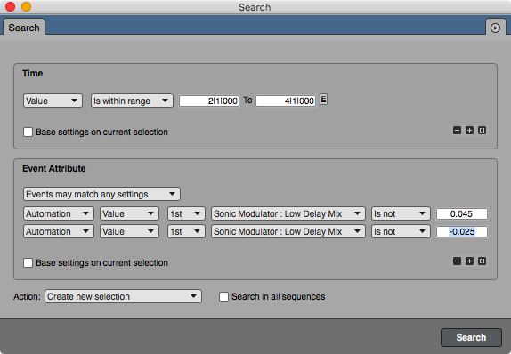 Search Window Example Automation