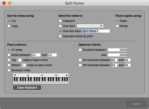 Split Notes