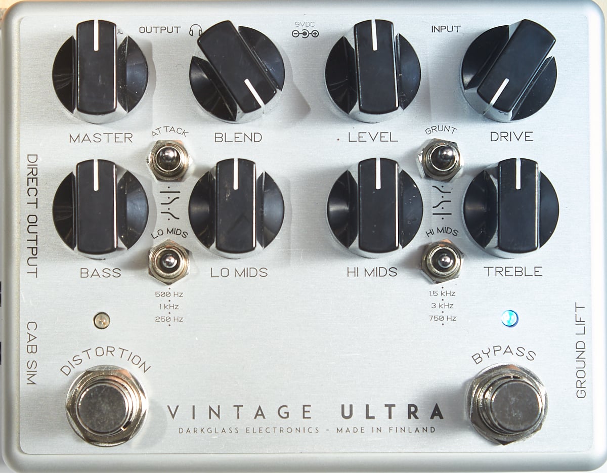 Darkglass Electronics Vintage VU Ultra Bass Distortion Effects Pedal