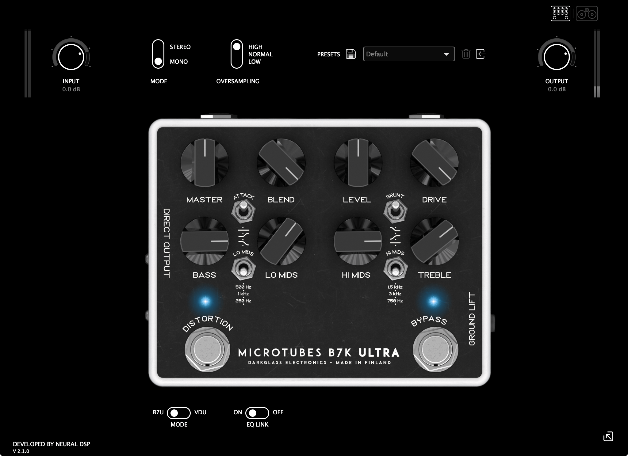 Darkglass Ultra Plugins vs Hardware