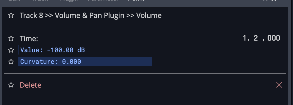 Waveform Actions Window