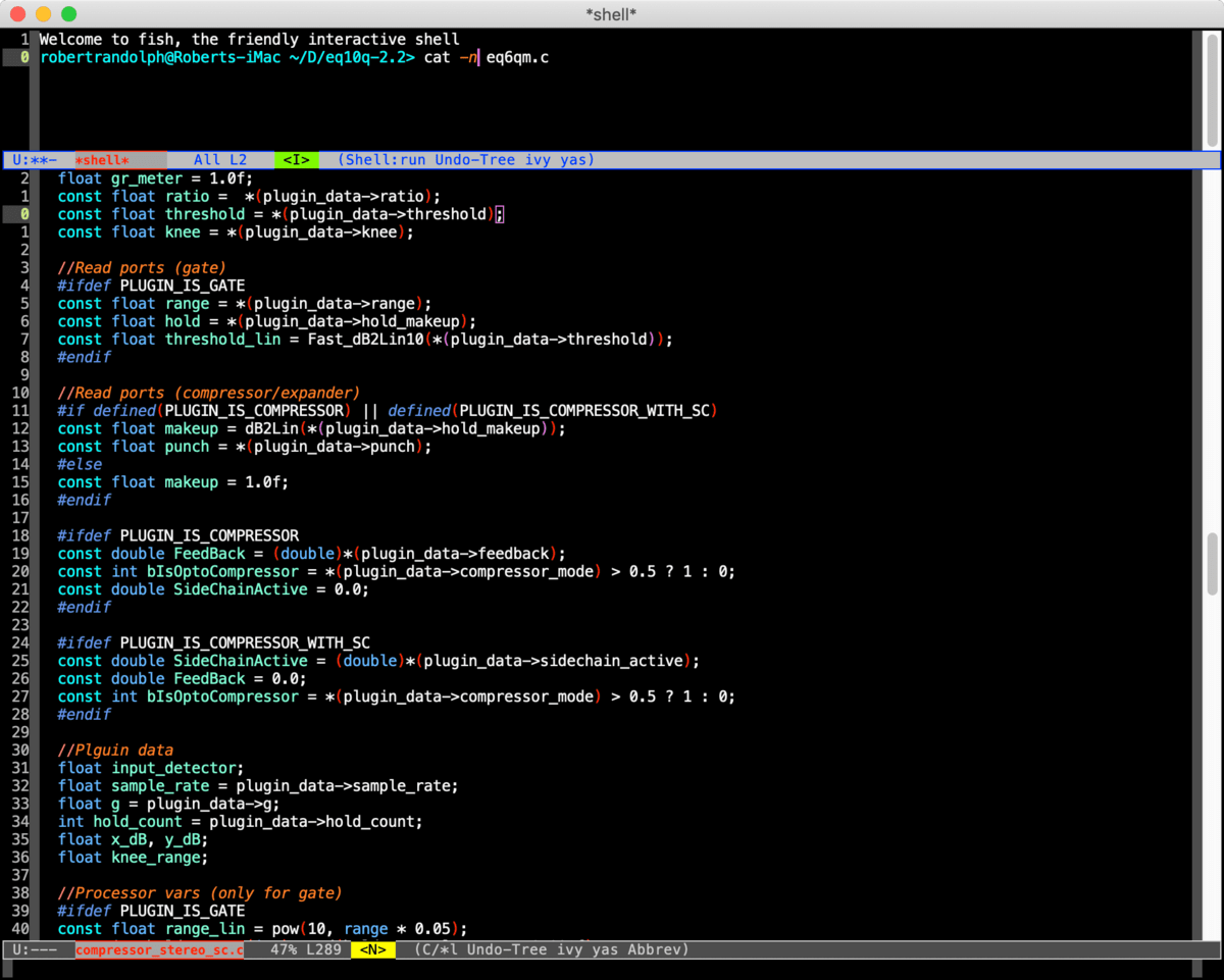 Integrated Terminal/Shell (Emacs)