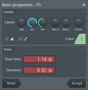 Note Properties