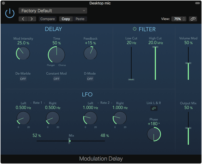 Modulation Delay