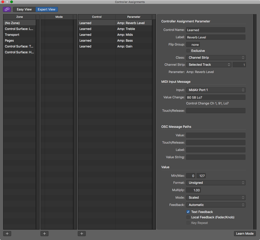 Controller Mapping