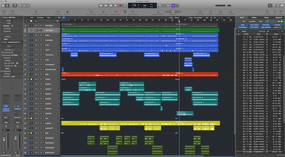 Logic Pro X Compatibility Chart