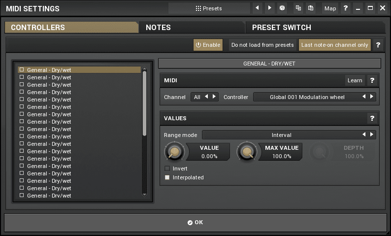 MIDI Mapping