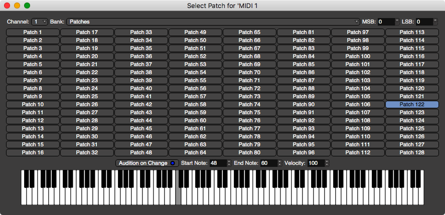 Patch Selector