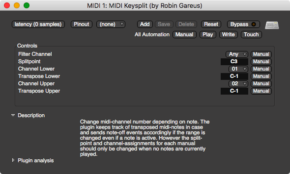 MIDI Keysplit