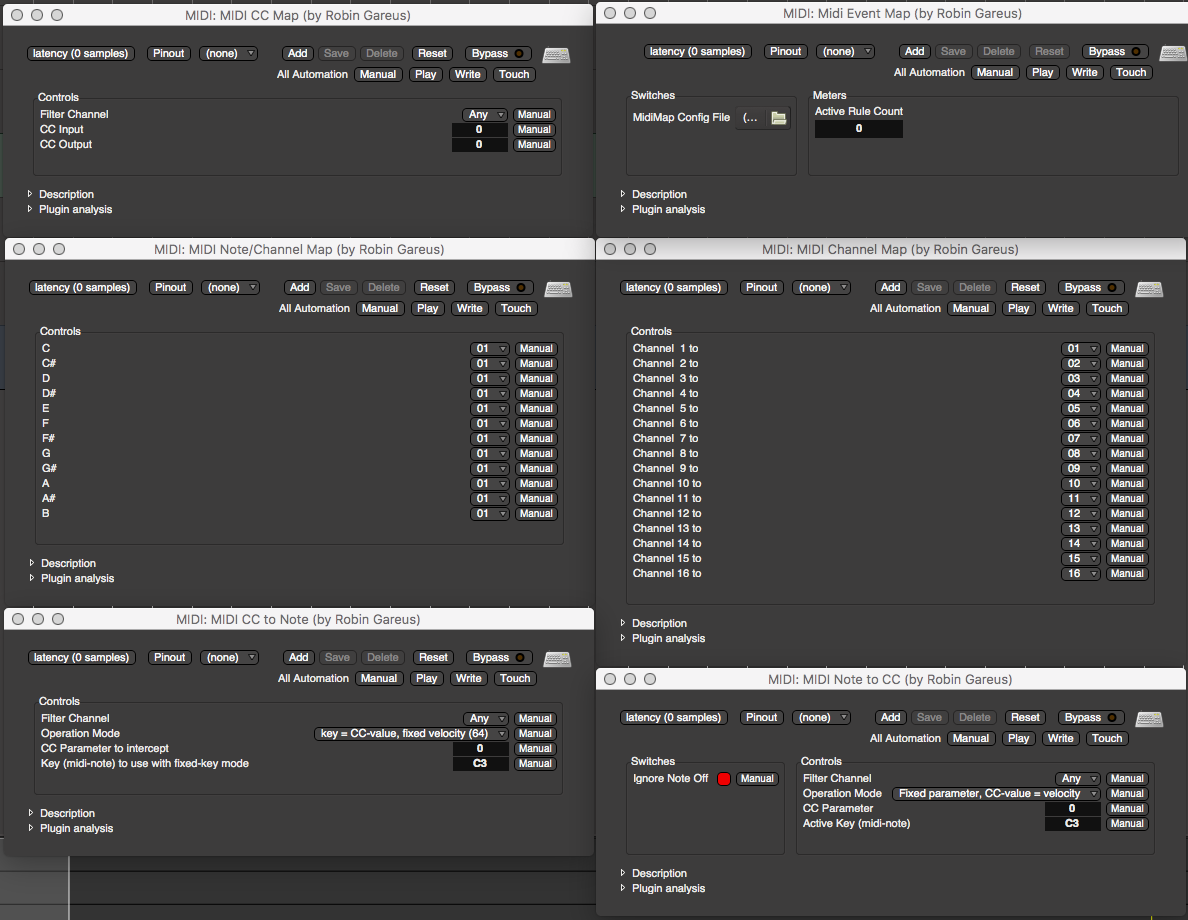 Midi Mappers