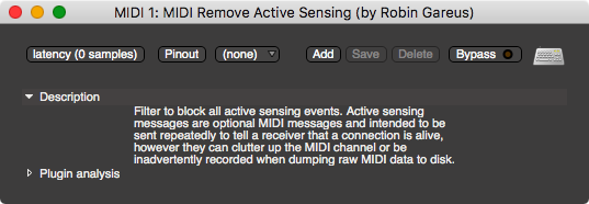 MIDI Remove Active Sensing