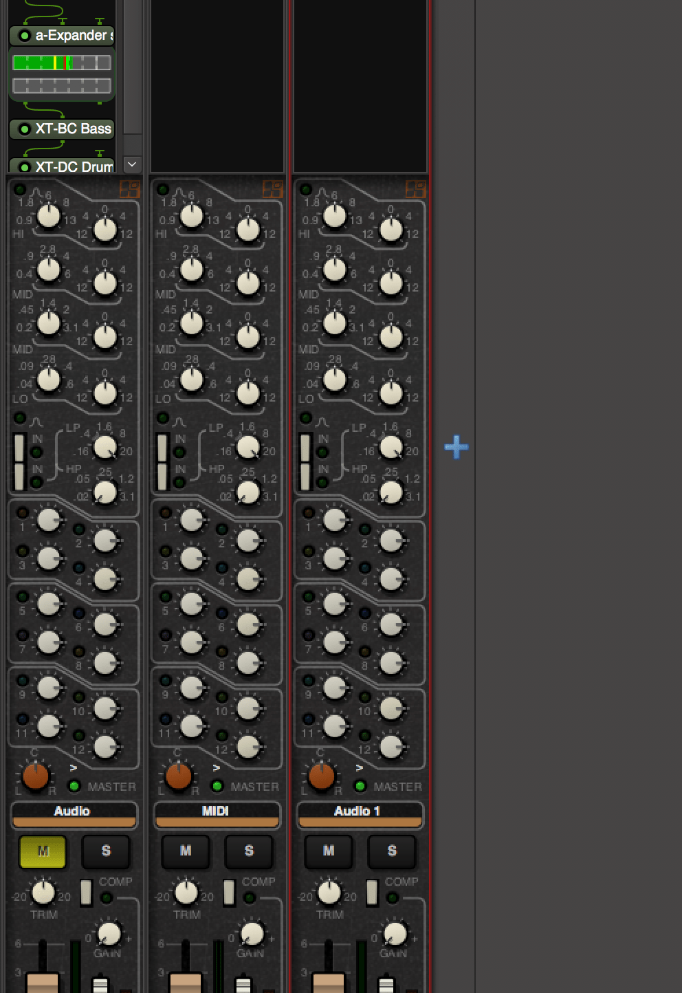 Add Track in the Mixer