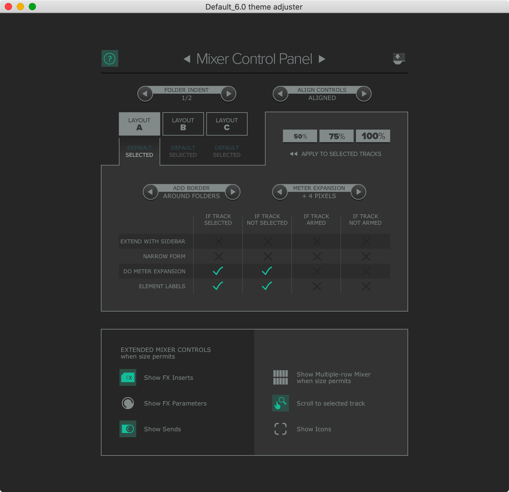 MCP Theme Settings