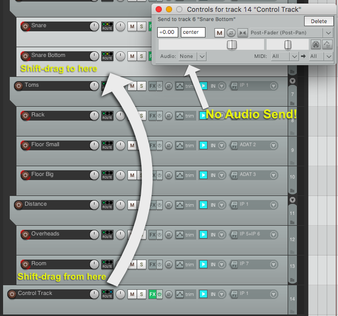 Routing ReaControlMidi