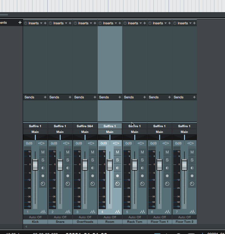 Resizable mixer strips