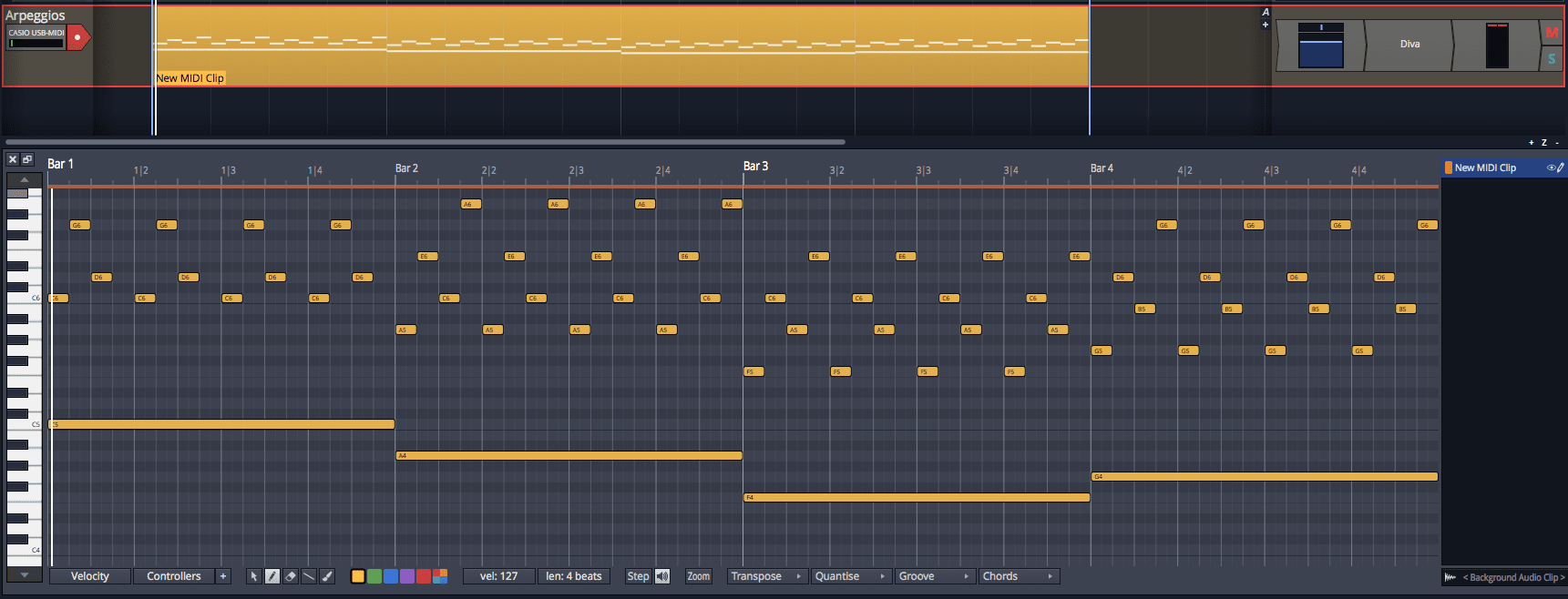 Arpeggio pattern generators