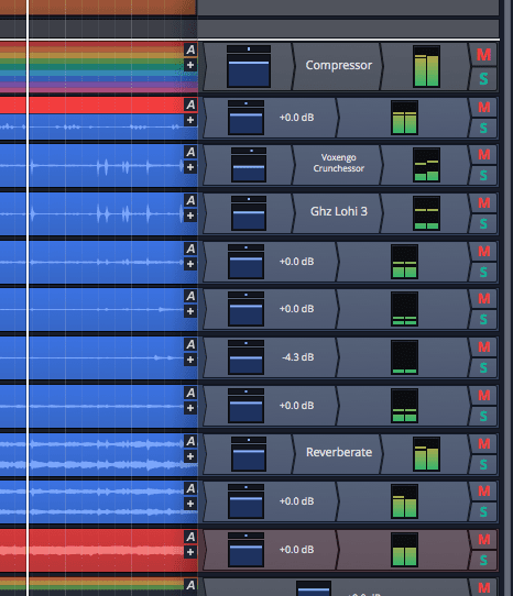 Mixing on the right