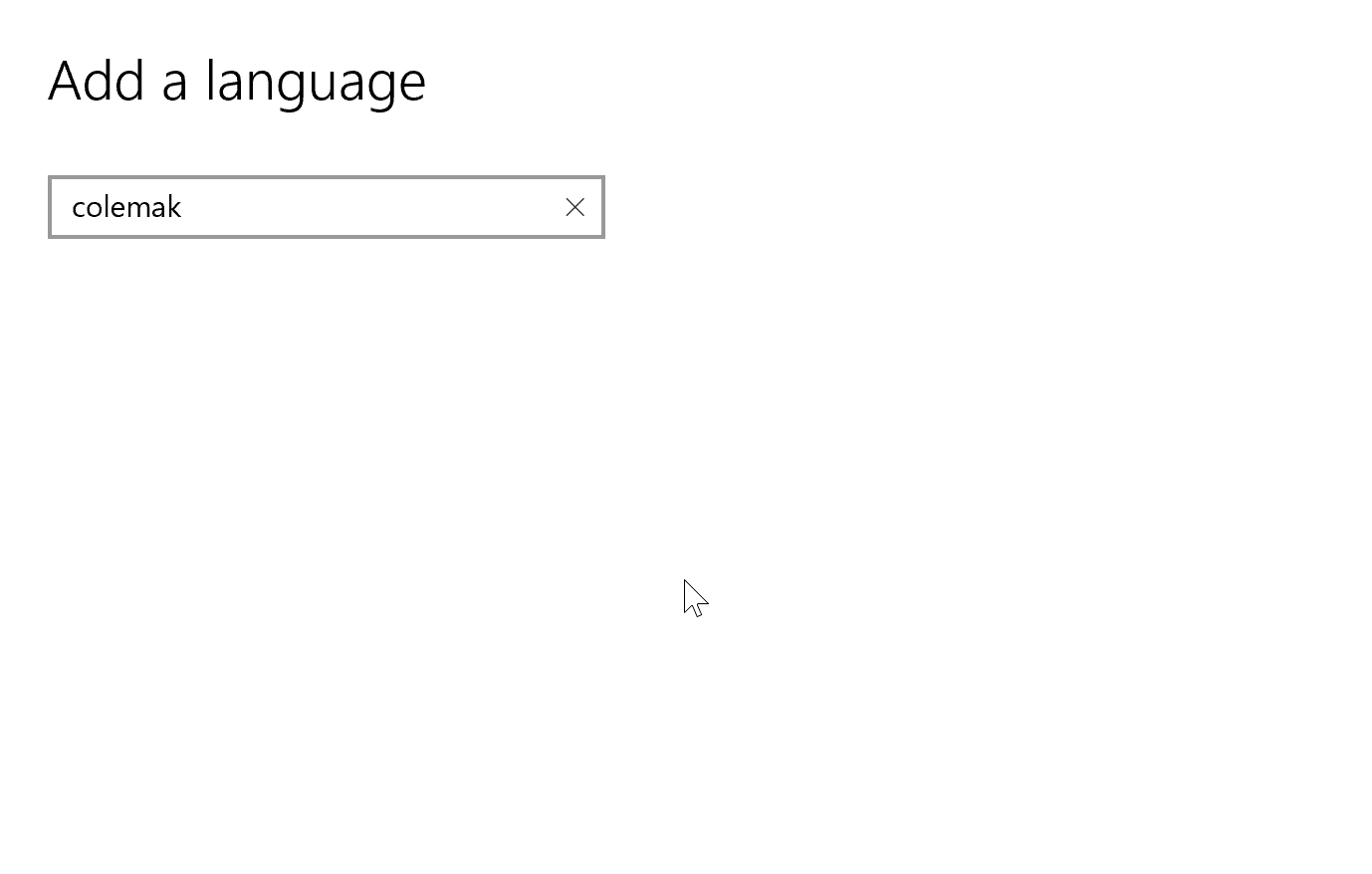 Language Settings